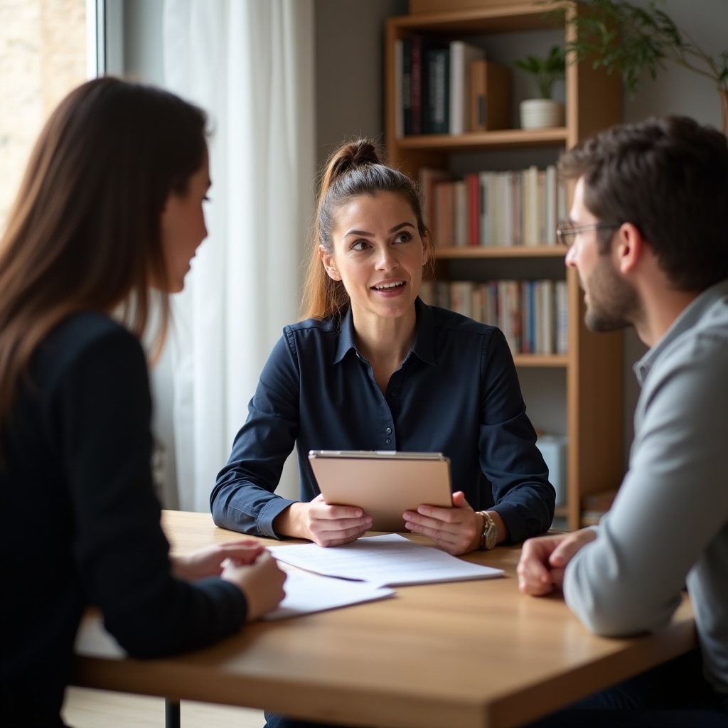 Conseiller Wallonia Days en discussion avec un client pour préparer un déménagement